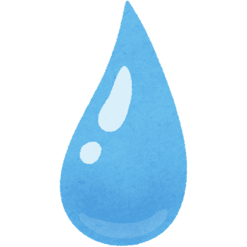 Illustration of a large water droplet symbolizing Earth’s hydrosphere.