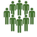 Icons showing Earthlyours mission, vision, promise, and community focus