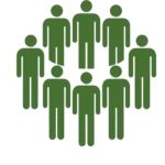 Icons showing Earthlyours mission, vision, promise, and community focus