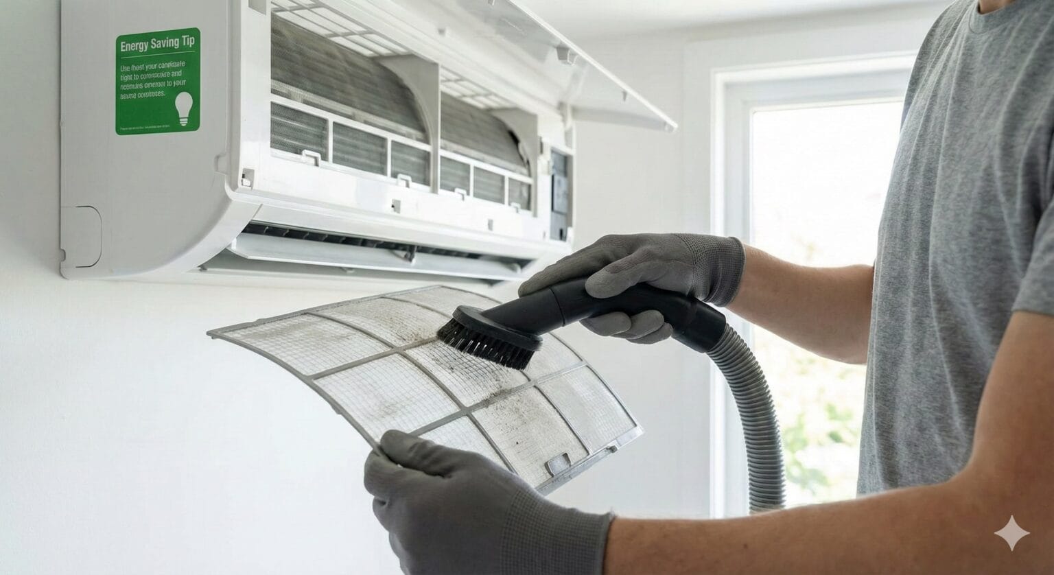 Technician servicing home appliances for better efficiency