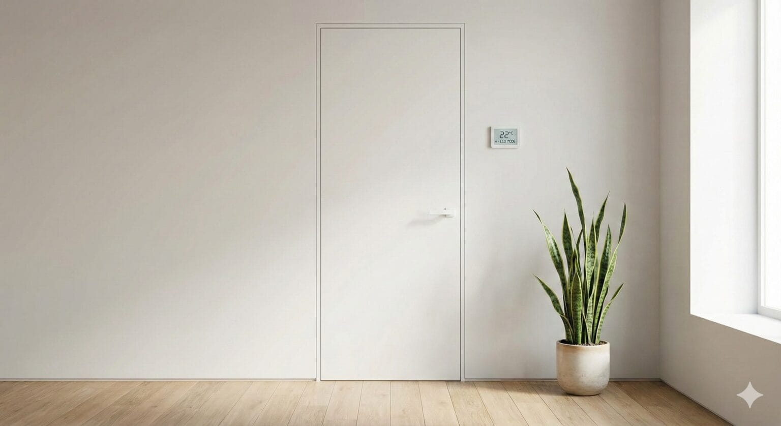 Closing the door to unused rooms to reduce AC load