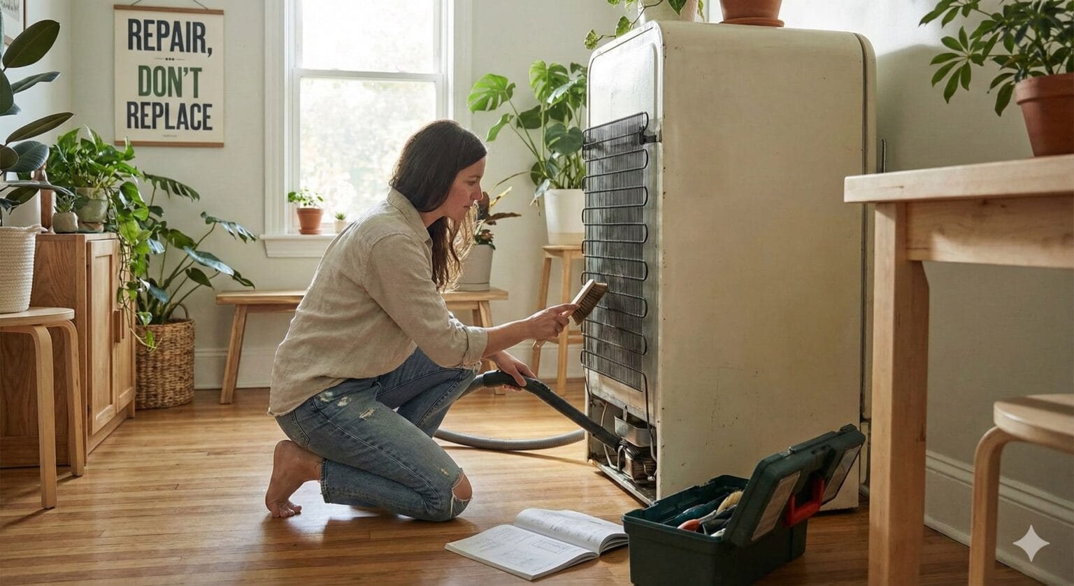 Using existing appliances instead of upgrading unnecessarily