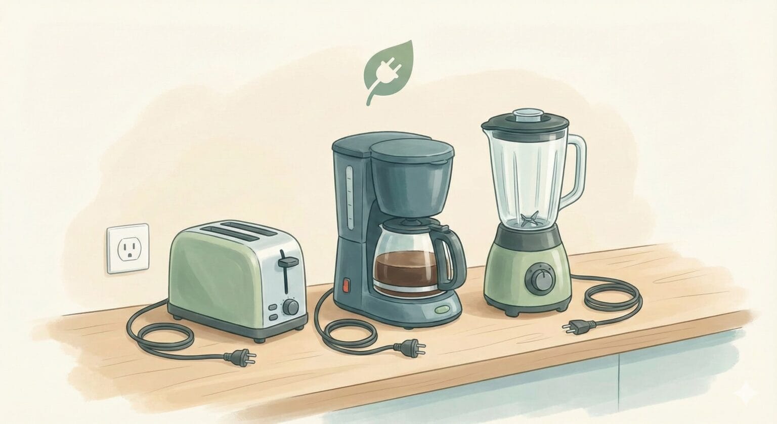 Unplugging chargers and devices to prevent phantom power usage